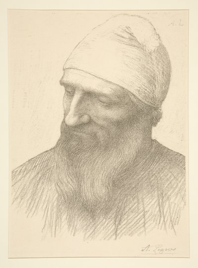 Bir Adamın Başı by Alphonse Legros