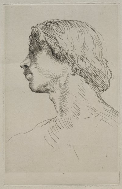 Bir Modelin Başkanı. by Alphonse Legros
