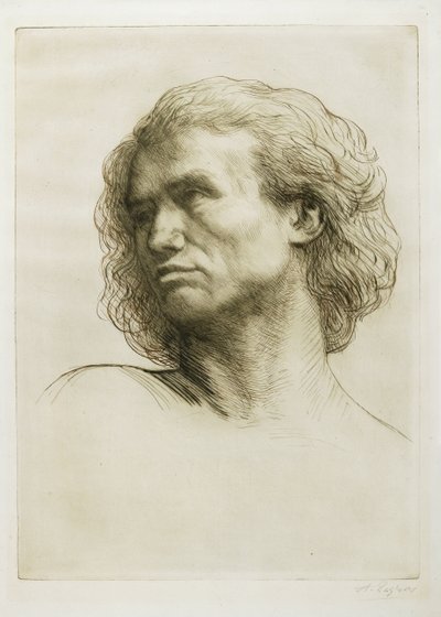 Bir Modelin Başkanı, 1877 by Alphonse Legros