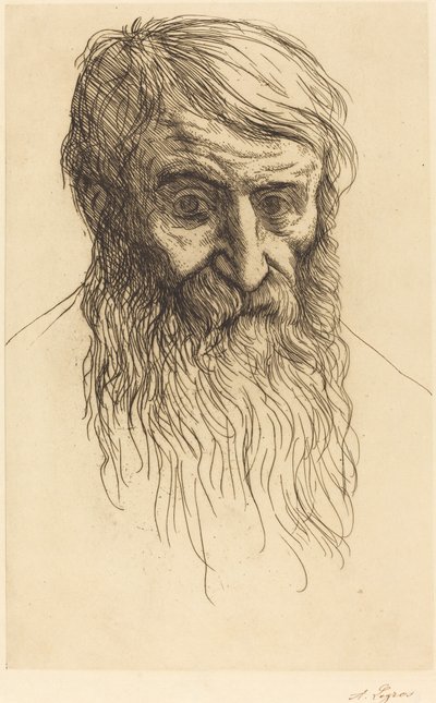 Bir Filozofun Başı (Tete de philosophe) by Alphonse Legros