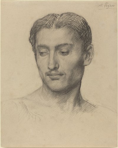 Genç Bir Adamın Başkanı. by Alphonse Legros