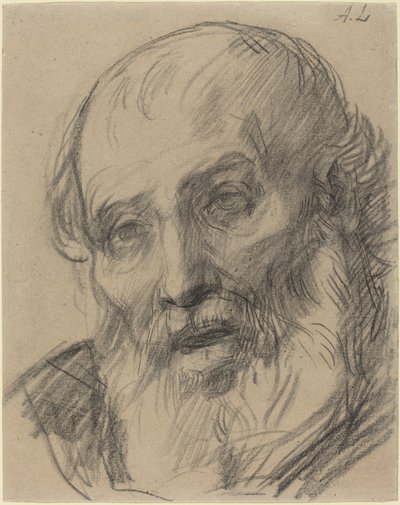 Yaşlı Bir Adamın Başkanı. by Alphonse Legros