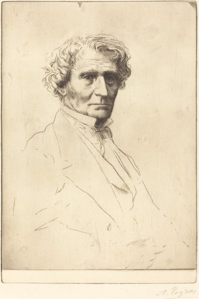 Hector Berlioz. by Alphonse Legros