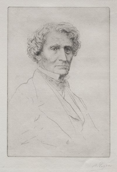 Hector Berlioz. by Alphonse Legros