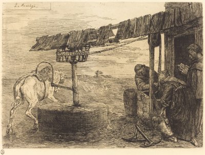 Atlı Değirmen (Le manege) by Alphonse Legros