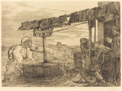 Atlı Mill Le manege, muhtemelen 1869. by Alphonse Legros