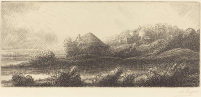 Bataklıkta kulübe by Alphonse Legros