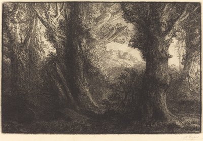 Conteville Ormanında (Dans la foret de Conteville) by Alphonse Legros