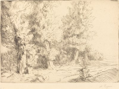 Fontainebleau Ormanında, Fontainebleau Ormanında. by Alphonse Legros
