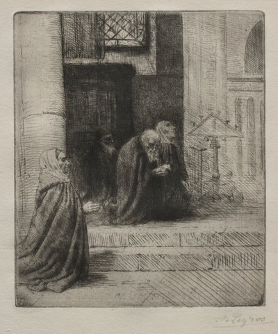 Bir Kilisenin İçi by Alphonse Legros