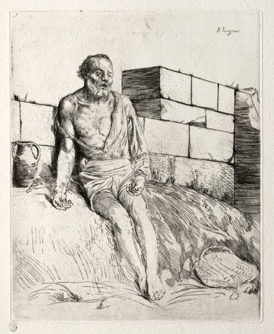 İş İlk Plaka. by Alphonse Legros
