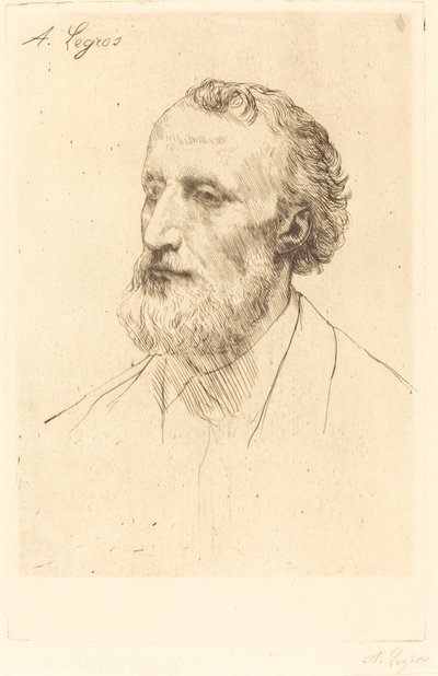 Jules Dalou, 1. plaka. by Alphonse Legros
