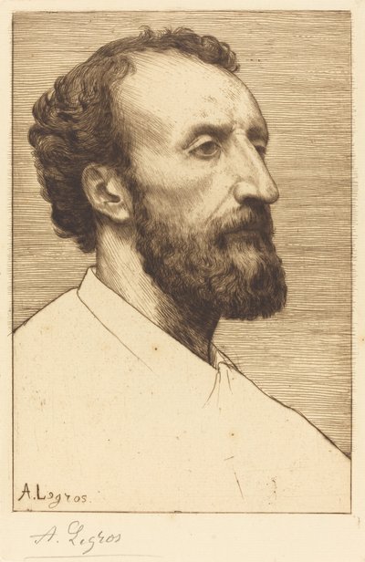 Jules Dalou, 2. plaka. by Alphonse Legros