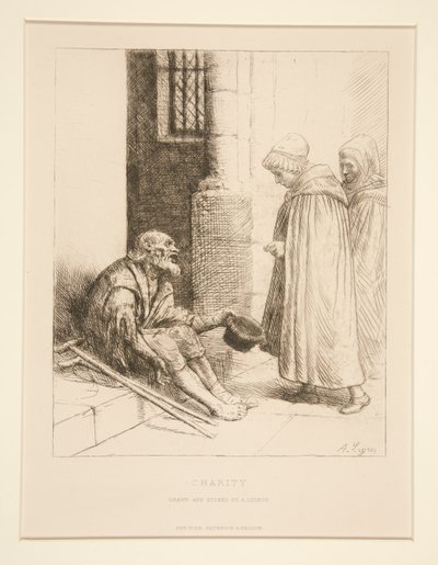 La Charite (Hayırseverlik) by Alphonse Legros