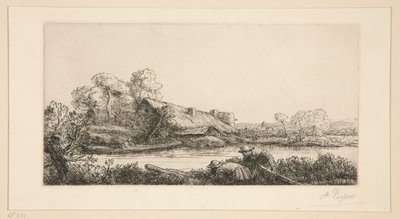 Nehirdeki Çiftlik: Akşam Etkisi by Alphonse Legros