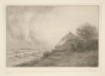 Tepedeki Kulübe by Alphonse Legros