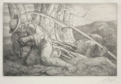 Ölüm ve Oduncu 5. Plaka. by Alphonse Legros
