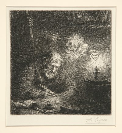 Ölüm ve Filozof by Alphonse Legros
