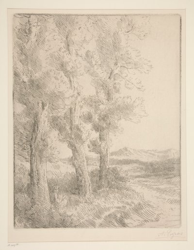 Kadın Okuma: Ağaçların Altında Ders by Alphonse Legros