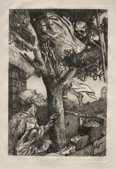 Sütundaki ölüm. by Alphonse Legros