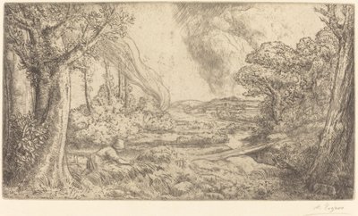 Manzara by Alphonse Legros