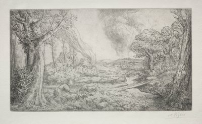 Manzara by Alphonse Legros
