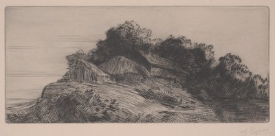 Manzara (gravür) by Alphonse Legros