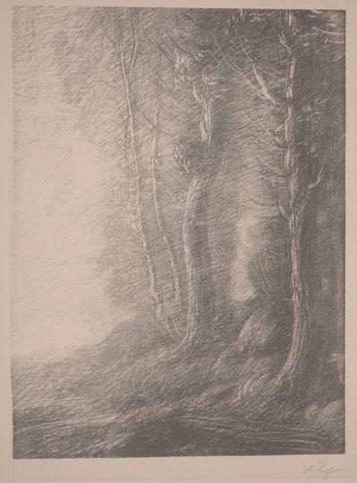 Peyzaj (taş) by Alphonse Legros