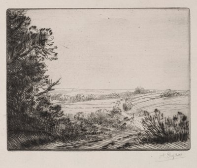 Manzara. by Alphonse Legros