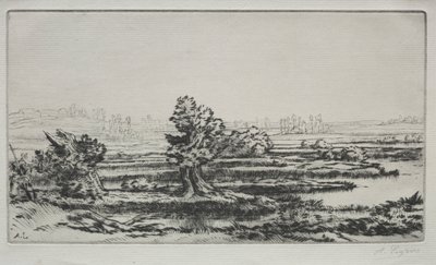 Manzara. by Alphonse Legros