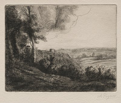 Manzara. by Alphonse Legros