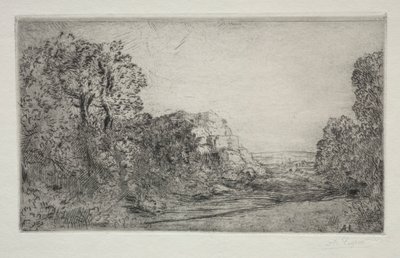Manzara: Gün Doğumu by Alphonse Legros