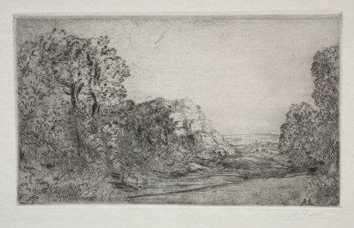 Manzara: Gündoğumu. by Alphonse Legros