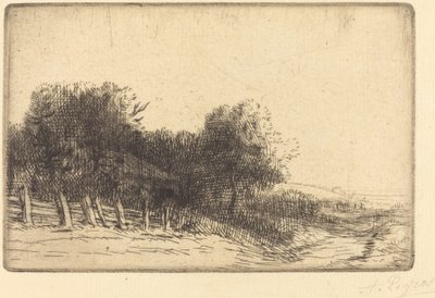 Manzara Bir manzara. by Alphonse Legros