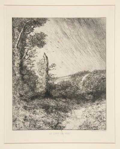 Le Coup de Vent (Rüzgar Rüzgarı) by Alphonse Legros