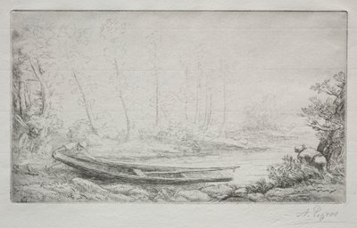 Sislerde balık tutmak için hareket by Alphonse Legros