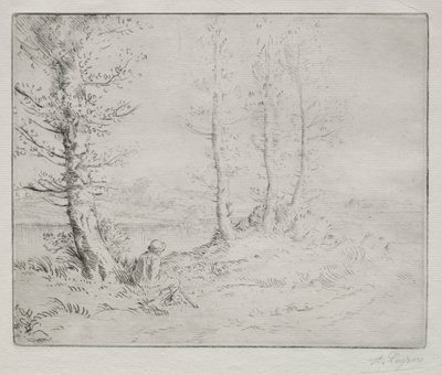 kıyı boyunca by Alphonse Legros