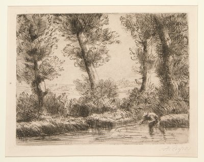 Les bords de la Liane (Liane Kıyıları) by Alphonse Legros