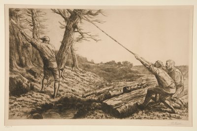 Les bucherons (Oduncular) by Alphonse Legros