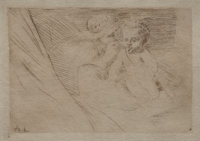 Mab ve Aşk Tanrısı by Alphonse Legros