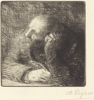 Meditasyon (La meditasyonu) by Alphonse Legros