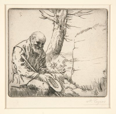 Mendiant, oğlu Chapeau a la Main (Elinde Şapkası Olan Dilenci) by Alphonse Legros