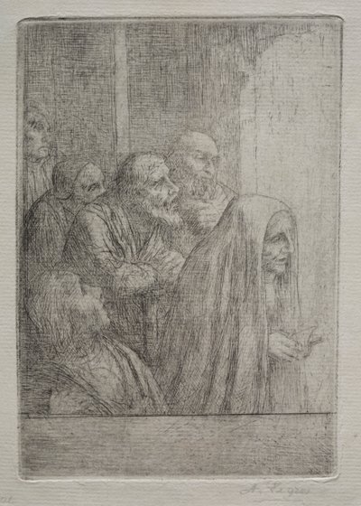 gece yarısı ayin by Alphonse Legros