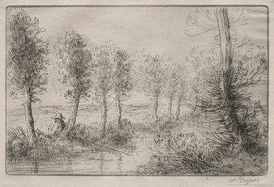 Değirmenin yanında. by Alphonse Legros