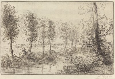 Mill Pres du moulin yakınında. by Alphonse Legros