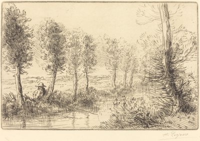 Mill Pres du moulin yakınında. by Alphonse Legros