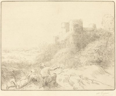 eski şato by Alphonse Legros