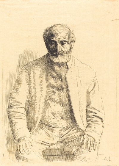 Yaşlı adam Vieillard assis