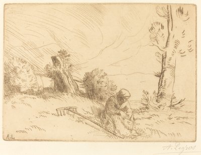 Bir Çitte Oturan Köylü Kadın Bir Çitte Oturan Köylü Kadın. by Alphonse Legros