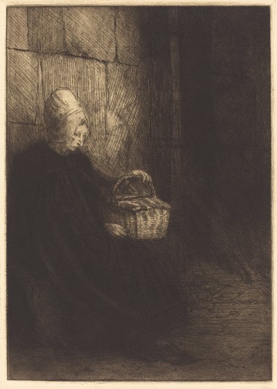 Boulogne Köylü Kadını by Alphonse Legros